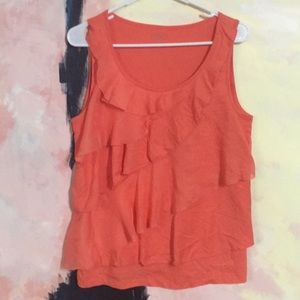 LOFT SLEEVELESS TOP CORAL